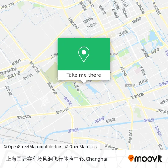 上海国际赛车场风洞飞行体验中心 map