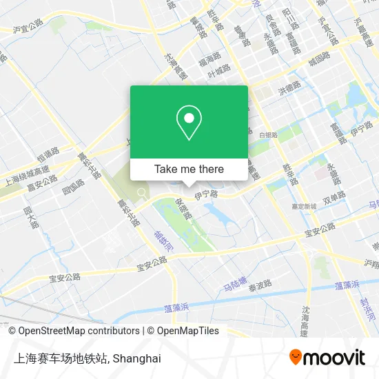 上海赛车场地铁站 map