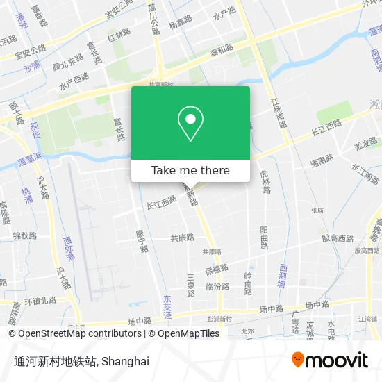 通河新村地铁站 map
