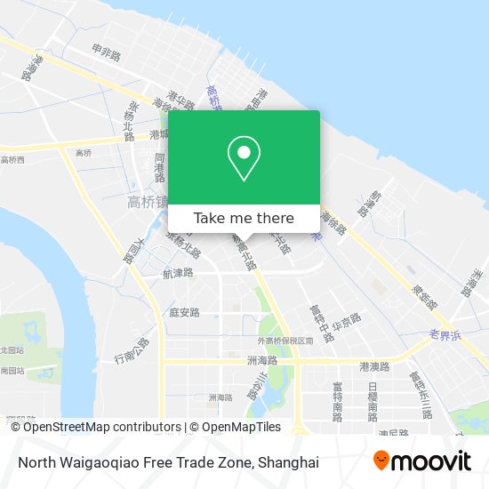 North Waigaoqiao Free Trade Zone map