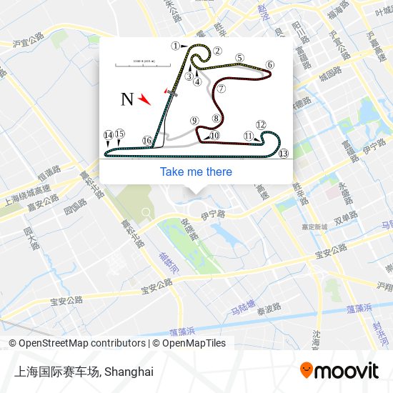 上海国际赛车场 map