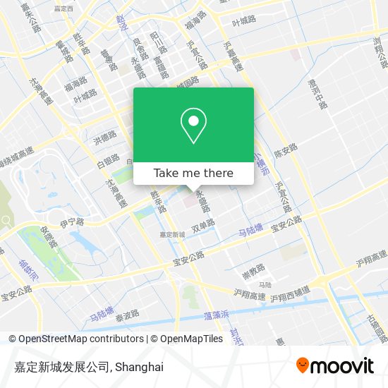嘉定新城发展公司 map