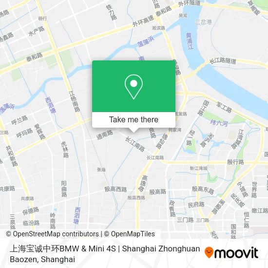 上海宝诚中环BMW & Mini 4S | Shanghai Zhonghuan Baozen map