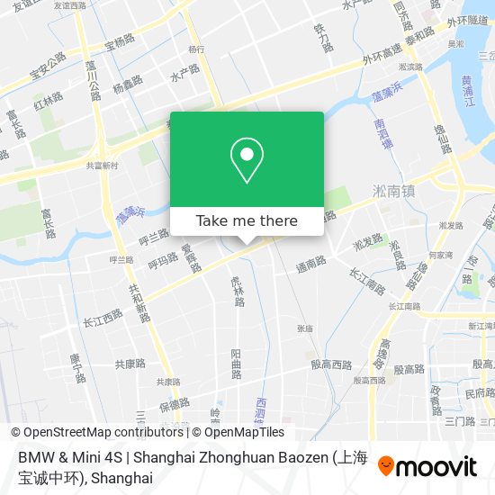 BMW & Mini 4S | Shanghai Zhonghuan Baozen (上海宝诚中环) map