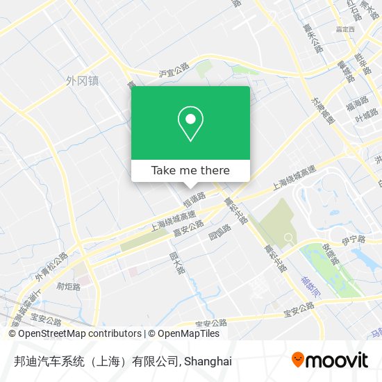 邦迪汽车系统（上海）有限公司 map