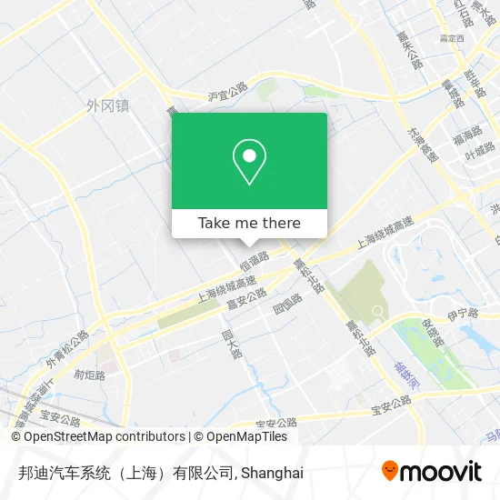 邦迪汽车系统（上海）有限公司 map