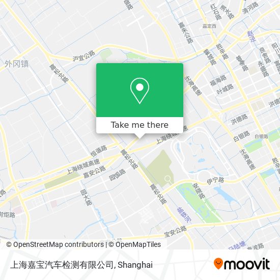 上海嘉宝汽车检测有限公司 map