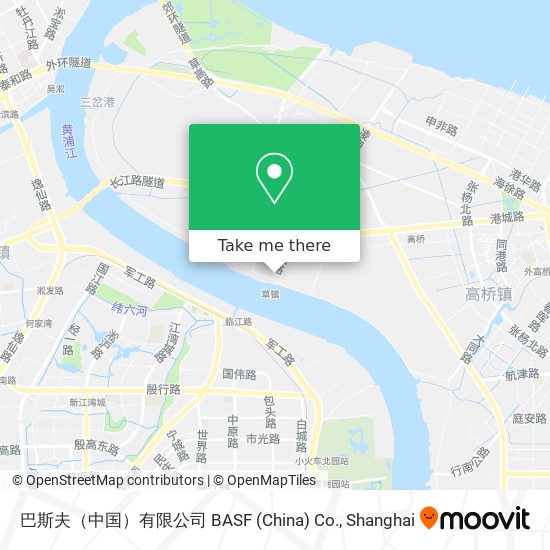 巴斯夫（中国）有限公司  BASF (China) Co. map