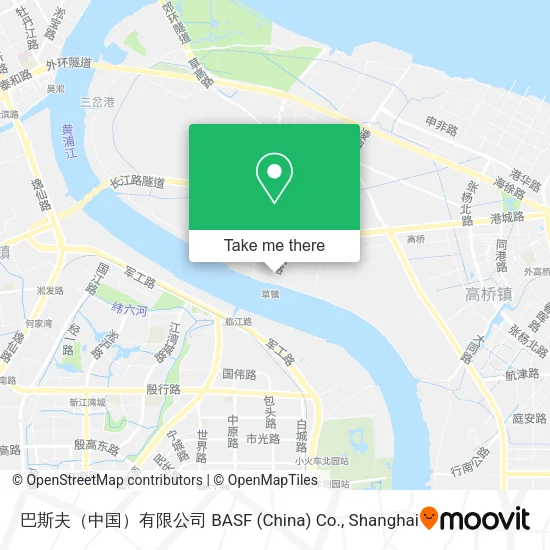 巴斯夫（中国）有限公司  BASF (China) Co. map