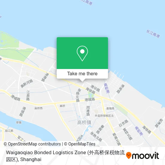 Waigaoqiao Bonded Logistics Zone (外高桥保税物流园区) map