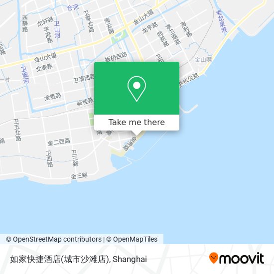 如家快捷酒店(城市沙滩店) map