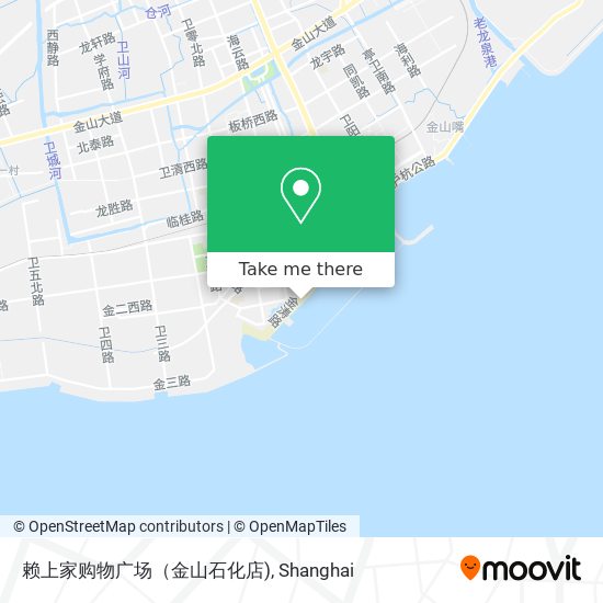 赖上家购物广场（金山石化店) map