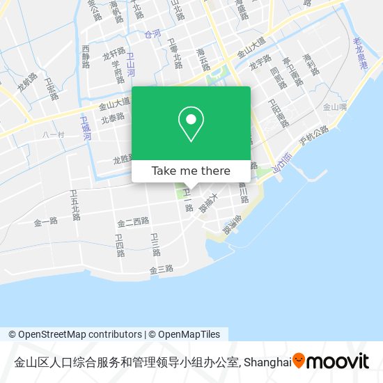 金山区人口综合服务和管理领导小组办公室 map