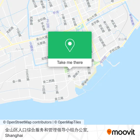 金山区人口综合服务和管理领导小组办公室 map