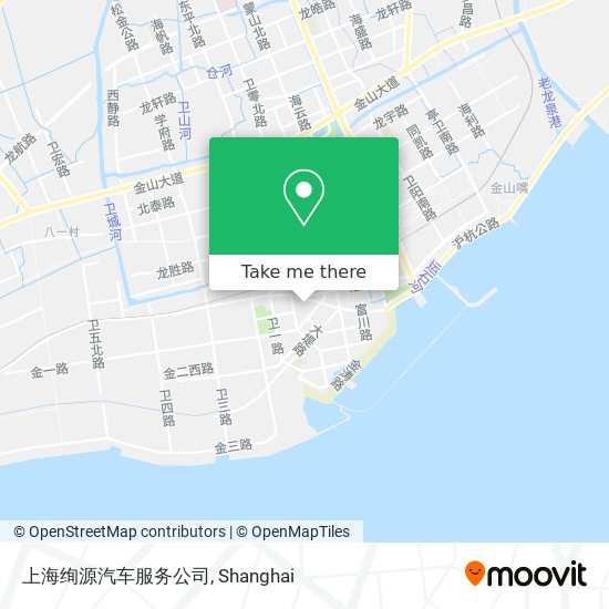 上海绚源汽车服务公司 map