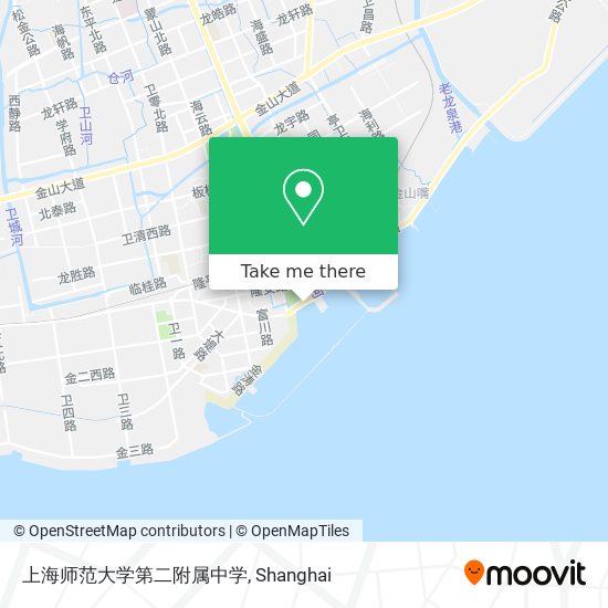 上海师范大学第二附属中学 map