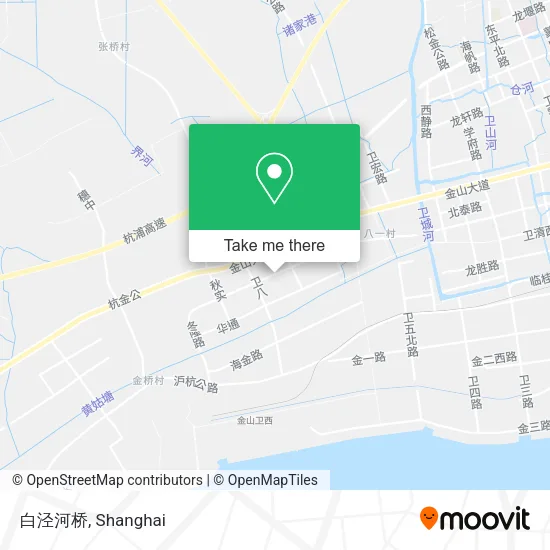 白泾河桥 map