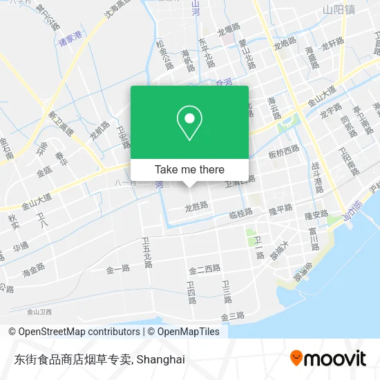 东街食品商店烟草专卖 map