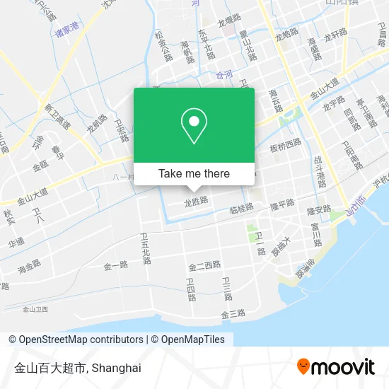 金山百大超市 map