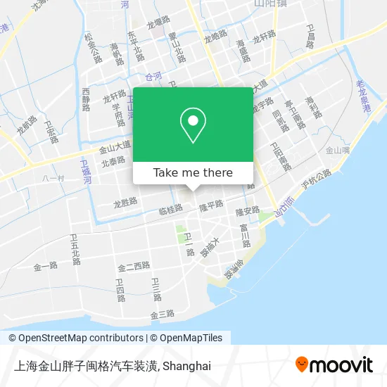 上海金山胖子闽格汽车装潢 map
