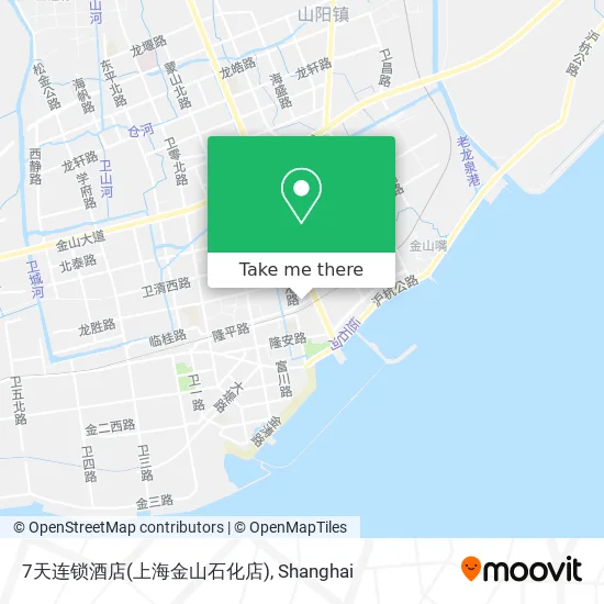 7天连锁酒店(上海金山石化店) map