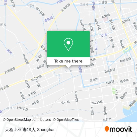天程比亚迪4S店 map