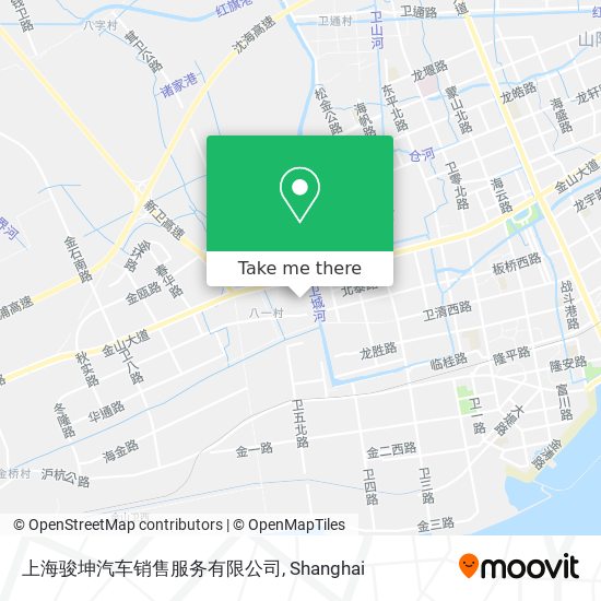 上海骏坤汽车销售服务有限公司 map