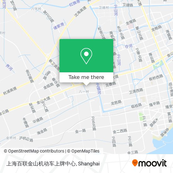 上海百联金山机动车上牌中心 map