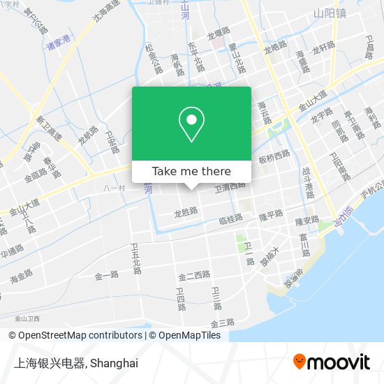 上海银兴电器 map