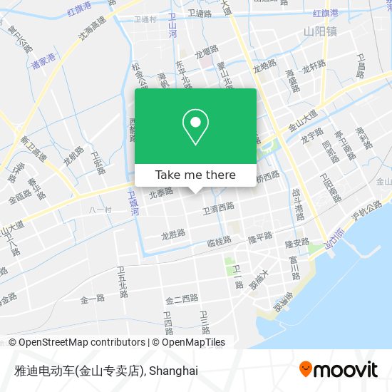 雅迪电动车(金山专卖店) map