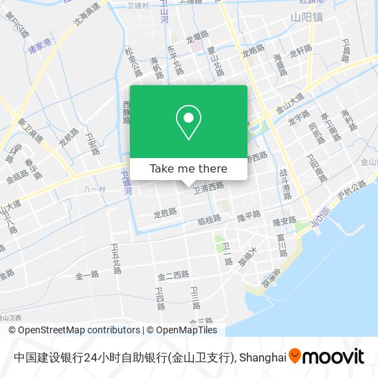 中国建设银行24小时自助银行(金山卫支行) map