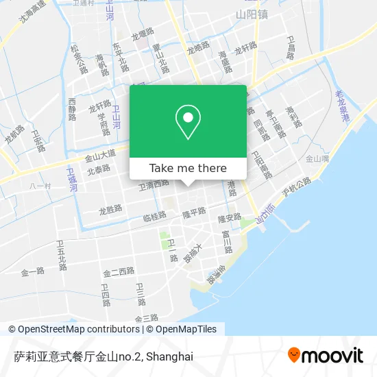 萨莉亚意式餐厅金山no.2 map