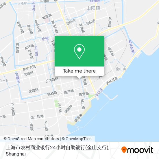 上海市农村商业银行24小时自助银行(金山支行) map