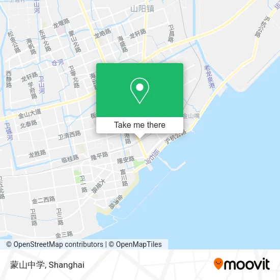 蒙山中学 map
