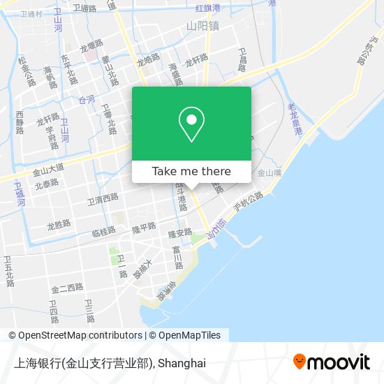 上海银行(金山支行营业部) map