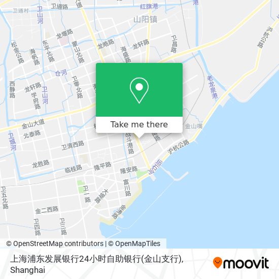 上海浦东发展银行24小时自助银行(金山支行) map