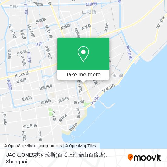 JACKJONES杰克琼斯(百联上海金山百倍店) map