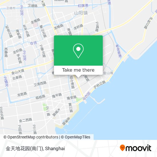 金天地花园(南门) map