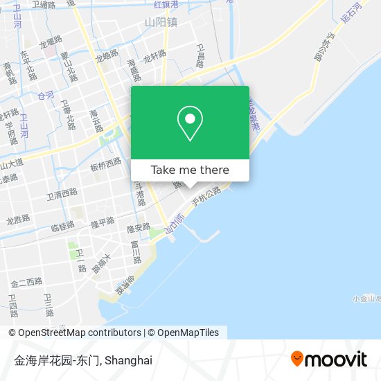 金海岸花园-东门 map