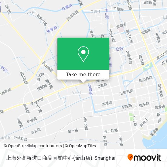 上海外高桥进口商品直销中心(金山店) map