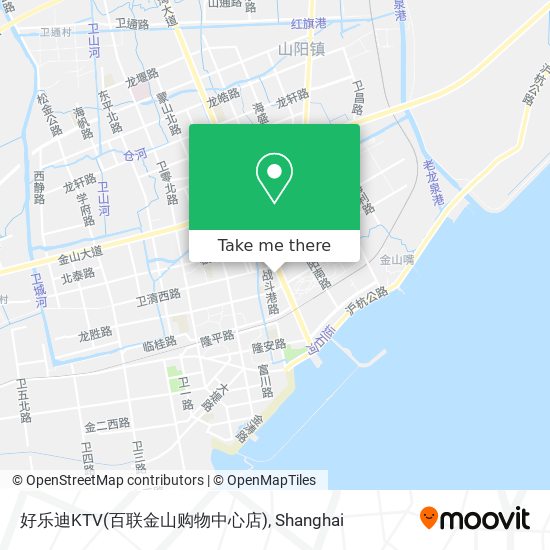 好乐迪KTV(百联金山购物中心店) map