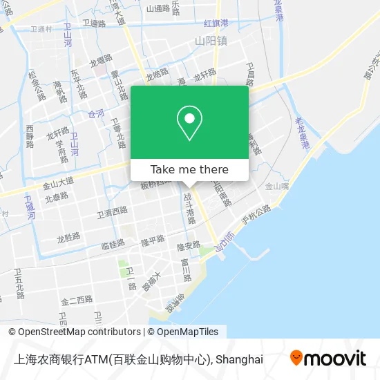 上海农商银行ATM(百联金山购物中心) map