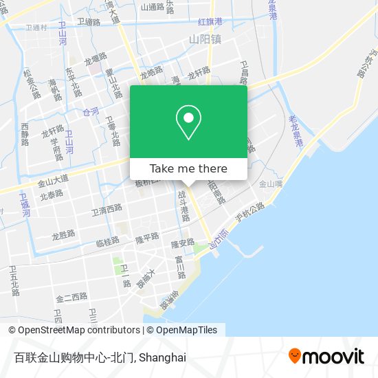 百联金山购物中心-北门 map