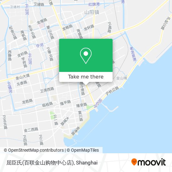 屈臣氏(百联金山购物中心店) map