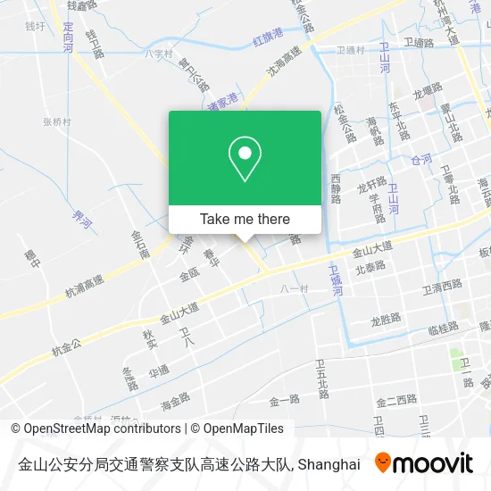 金山公安分局交通警察支队高速公路大队 map