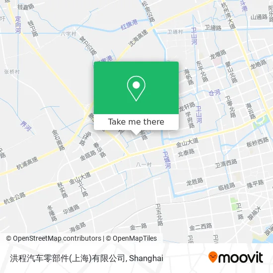 洪程汽车零部件(上海)有限公司 map