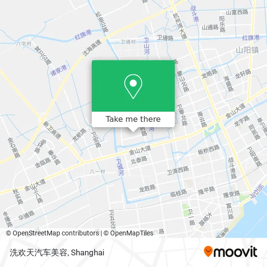 洗欢天汽车美容 map