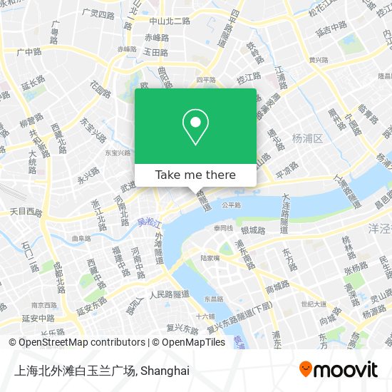 上海北外滩白玉兰广场 map