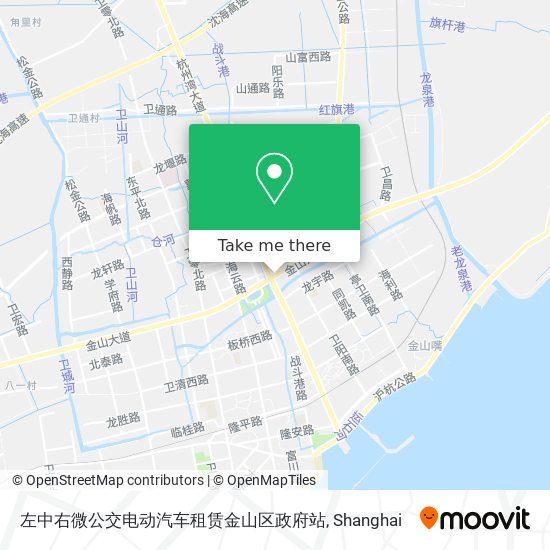 左中右微公交电动汽车租赁金山区政府站 map