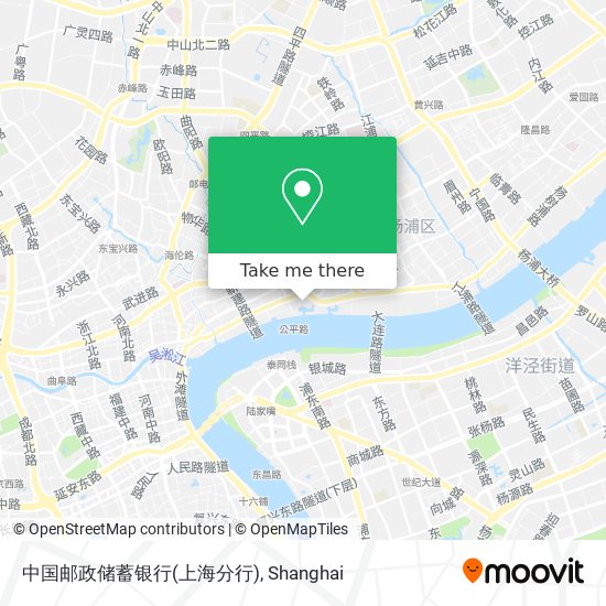 中国邮政储蓄银行(上海分行) map